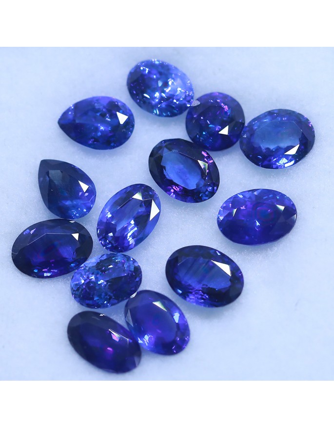 BS4492 - Natural Heated Blue Sapphire lot