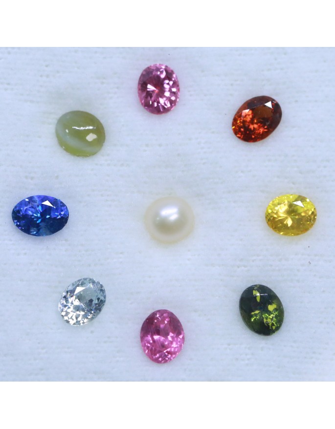 NV7001 -  4 x 3 mm Navaratna set