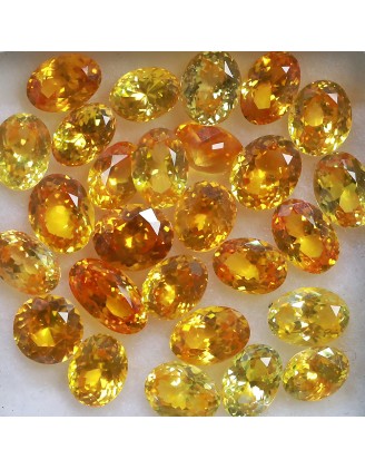 YS5024 - Natural Heated Yellow Sapphire lot